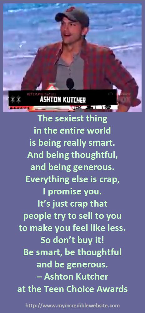 Ashton Kutcher: The Sexiest Thing in the World