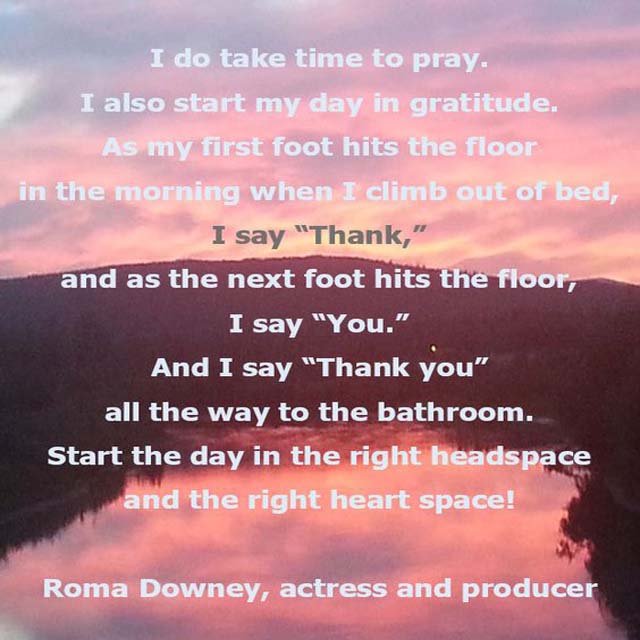 Roma Downey on Prayer and Gratitude