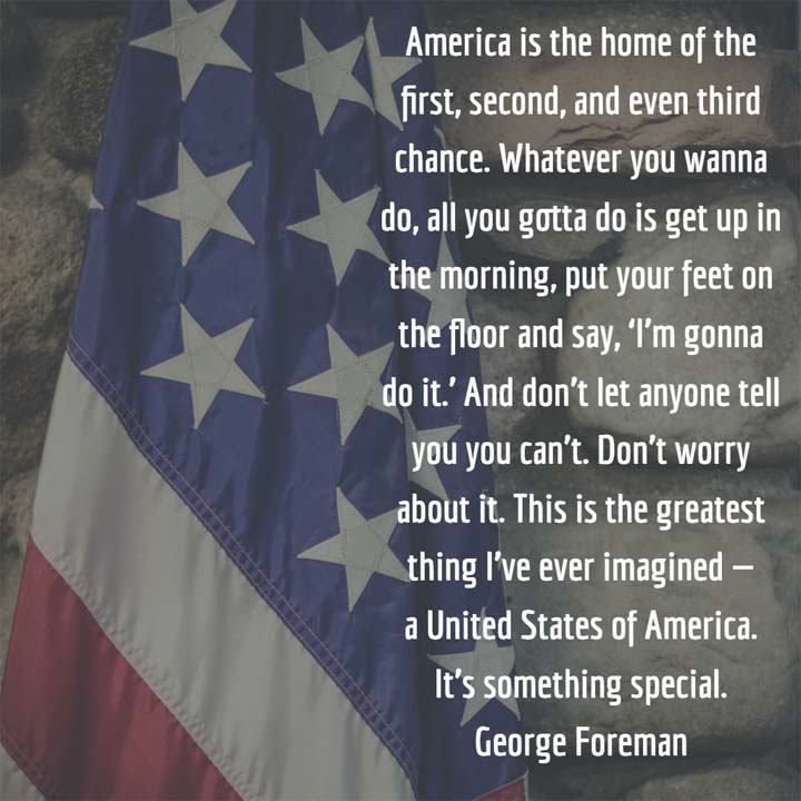 George Foreman on America