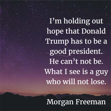 Morgan Freeman on Donald Trump