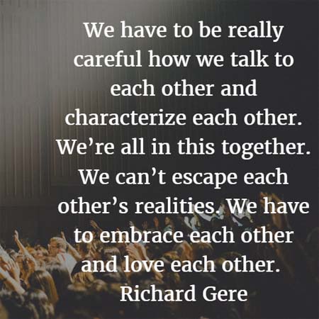 Richard Gere: Talk to Each Other