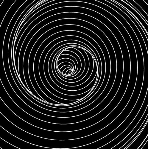 Dark Spiral Illusion - Here’s a beautiful spiral illusion. As the pattern spins in this gif, you can feel yourself sink into the spiral. The spiral aftereffect is also strong!