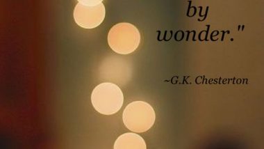 G K Chesterton: On Gratitude