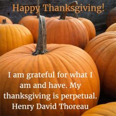 : Henry David Thoreau: Happy Thanksgiving