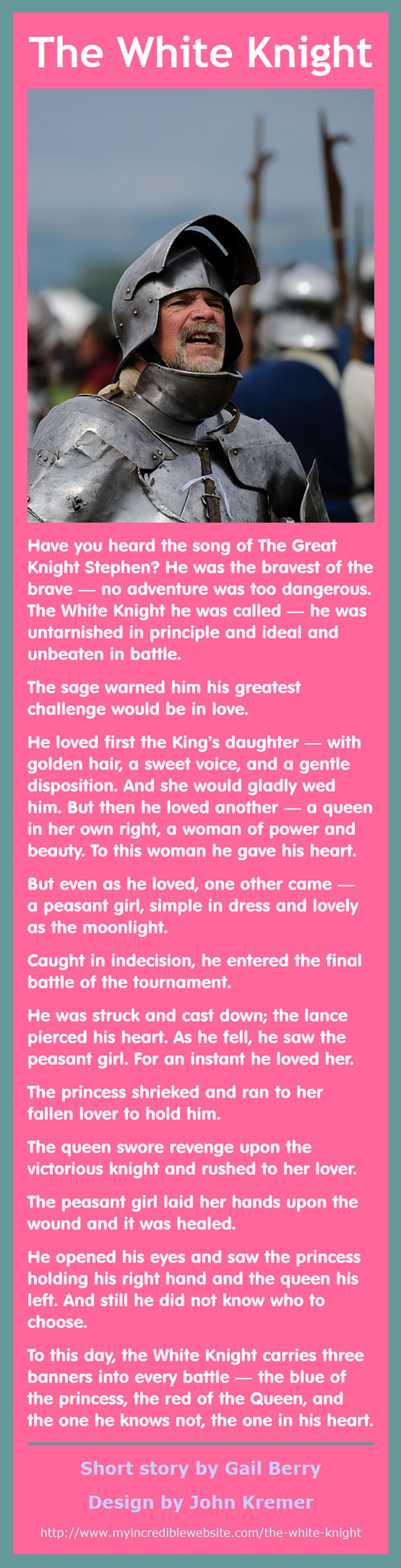 The White Knight short short story by Gail Berry