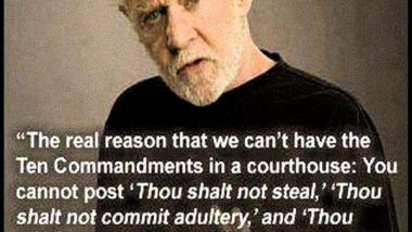 George Carlin: On the Ten Commandments