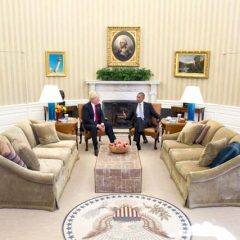 White House photo: Donald Trump meets Barack Obama