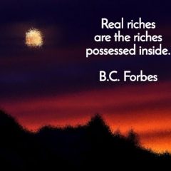 B.C. Forbes on Real Riches