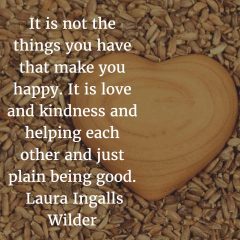Laura Ingalls Wilder on being happy