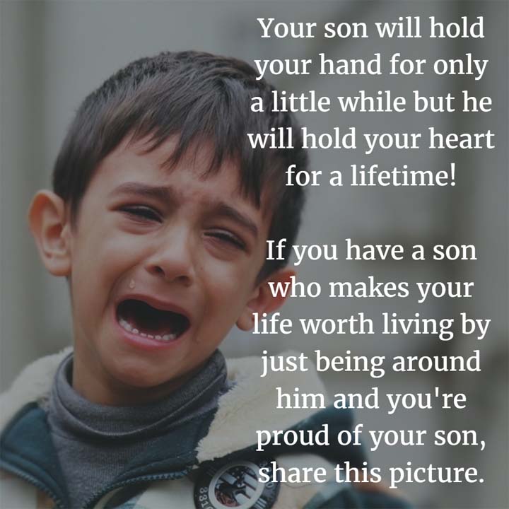 If you love your son, please share this image.