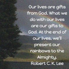 Robert C K Lee on our gifts to God