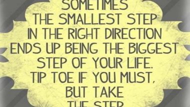 The Smallest Step