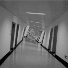 Great Gif: Forever Corridor Illusion