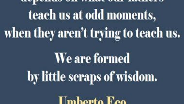 Umberto Eco on Fathers
