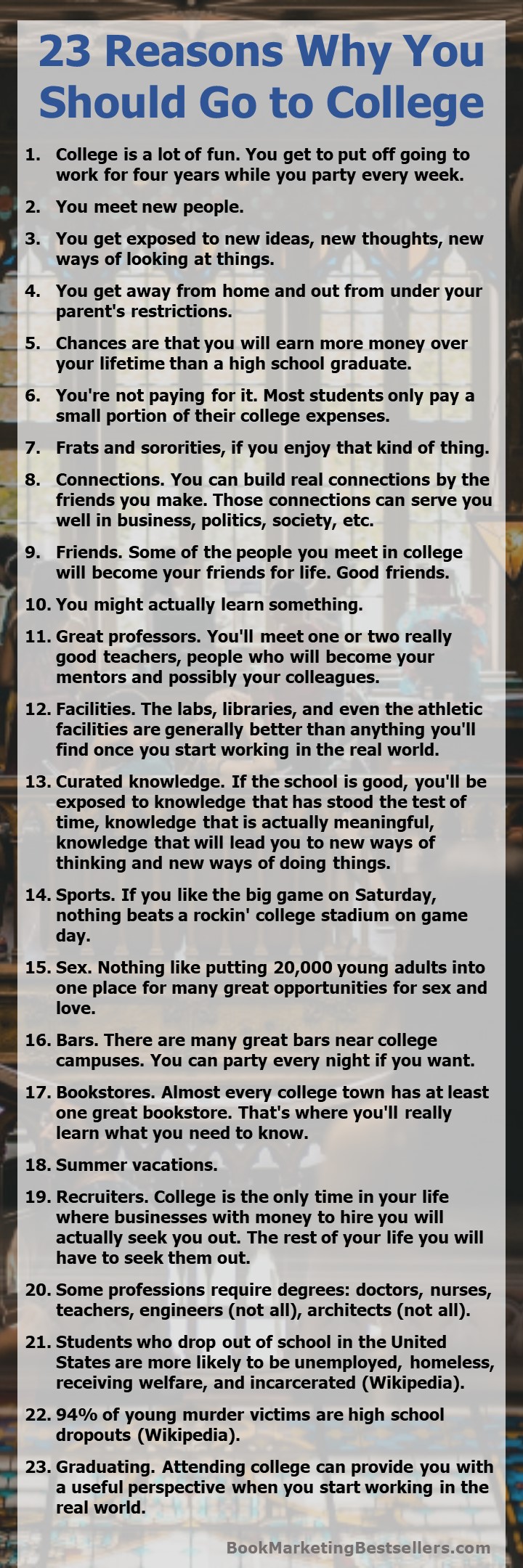 23 Reasons to Go to College