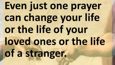 Power of One Prayer