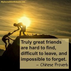 Chinese Proverb on Friends