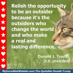 Donald Trump on Being an Outsider