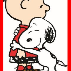 Happy Valentine's Day from Snoopy and Charlie Brown