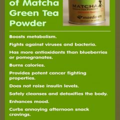 Matcha Green Tea health benefits and energy drink recipe