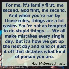 Neal McDonough on God First, Me Second