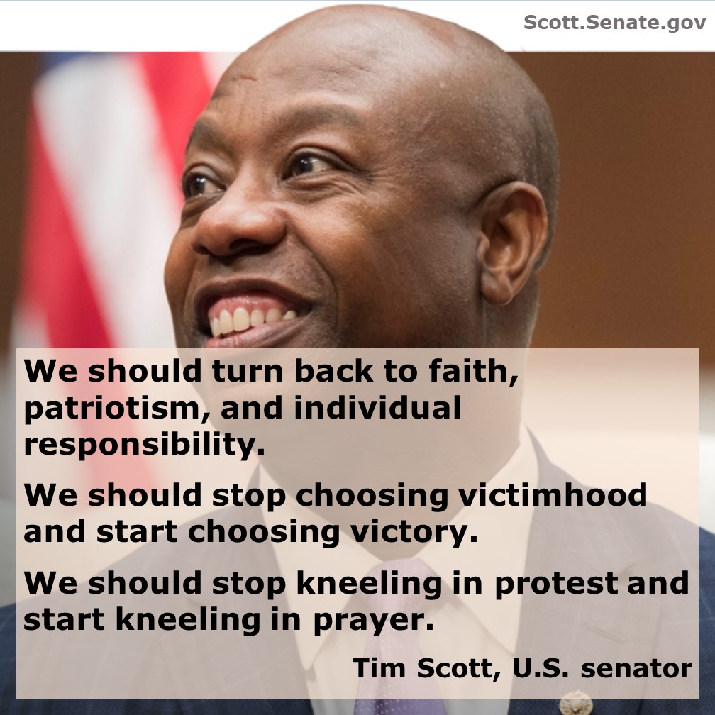 Tim Scott U.S. Senator, on Faith, Victory, and Prayer