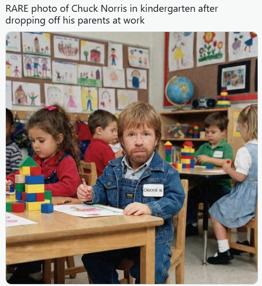 Chuck Norris in Grade School
