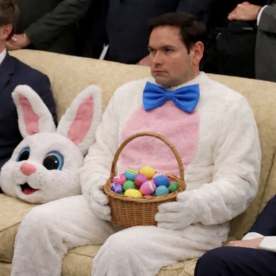 Marco Rubio as the Easter Bunny