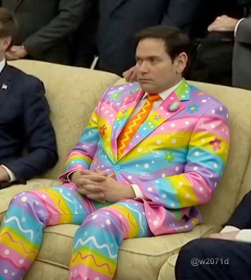 Marco Rubio dressed for Easter