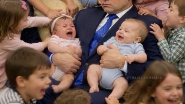 Marco Rubio watching the kids on MDay