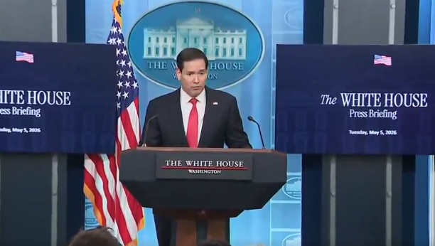 Marco Rubio as Press Secretary Answering Questions